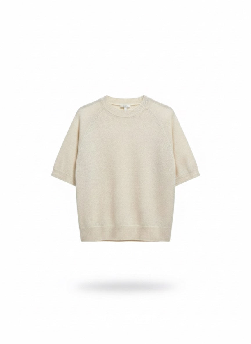 Strick-Glitzer-Top kurzarm