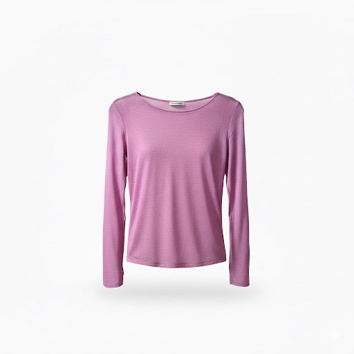 Langarm-Top mit Kashmir