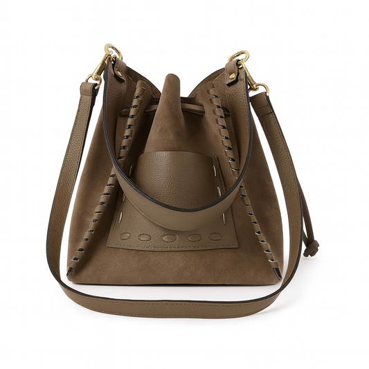 Bucket Bag in Taupe
