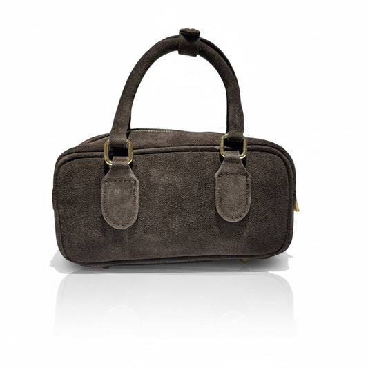 Wildleder Boston Bag – Braun