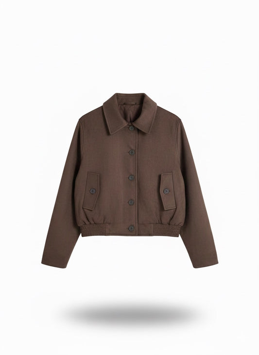 Wildleder-Look Jacke