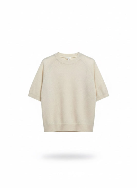 Strick-Glitzer-Top kurzarm